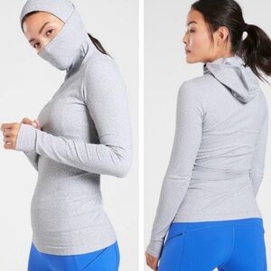 Athleta Flurry Balaclava Herringbone Hoodie